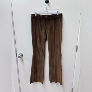 Vintage Frankie B. Y2K Corduroy Brown Striped Pants